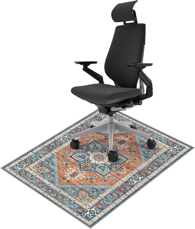Vicwe Vicview Vintage Office Chair Mat for Hardwood Floor - 36"x48" under Desk Rolling Anti-Slip gaming Mat - Image 1